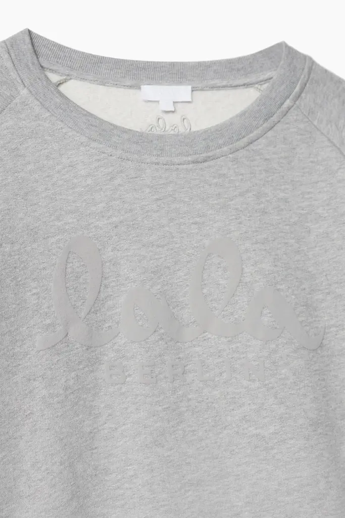 Lala Berlin Sweatshirt Ijora cotton heather grey Zeitbegrenzte Promotion