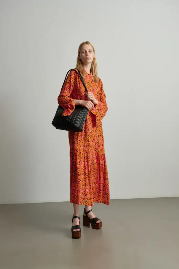 Lala Berlin Dress Derry viscose leo pink Bis zu 60% Rabatt