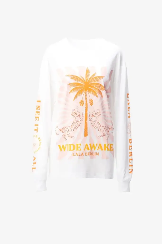 Lala Berlin Igor Longsleeves cotton wide awake white Bis zu 65% Rabatt