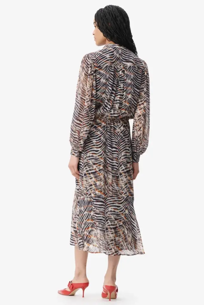 Lala Berlin Dress Delio viscose zebra shibori Nur für heute