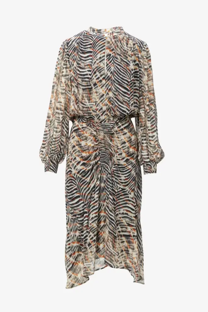 Lala Berlin Dress Delio viscose zebra shibori Nur für heute
