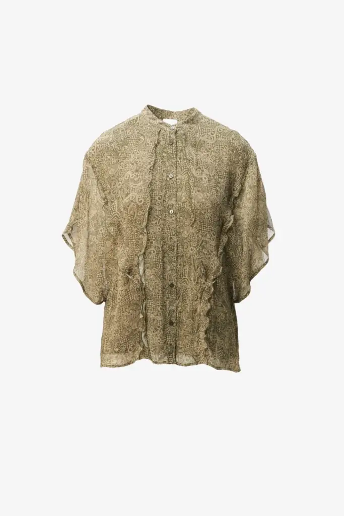 Lala Berlin Blouse Benaja viscose maze garden Sonderangebot der Fabrik
