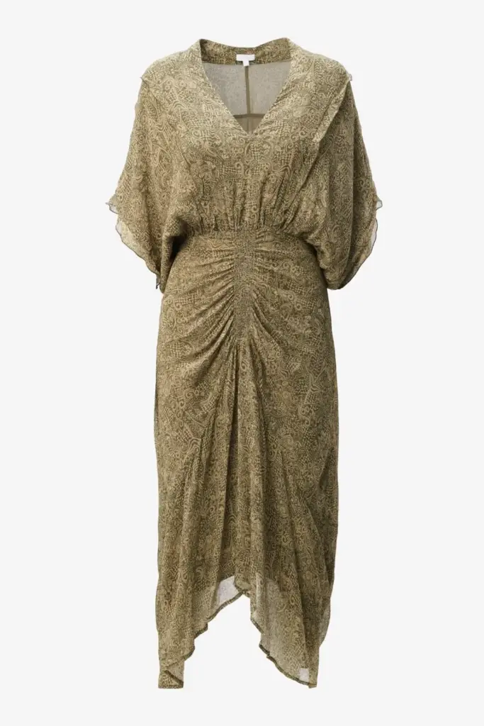 Lala Berlin Dress Dilyana viscose maze garden Super Rabatt