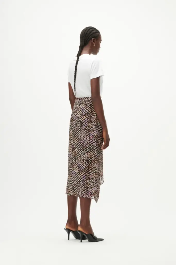 Lala Berlin Skirt Sidney viscose floral heritage Kostenloser Versand international