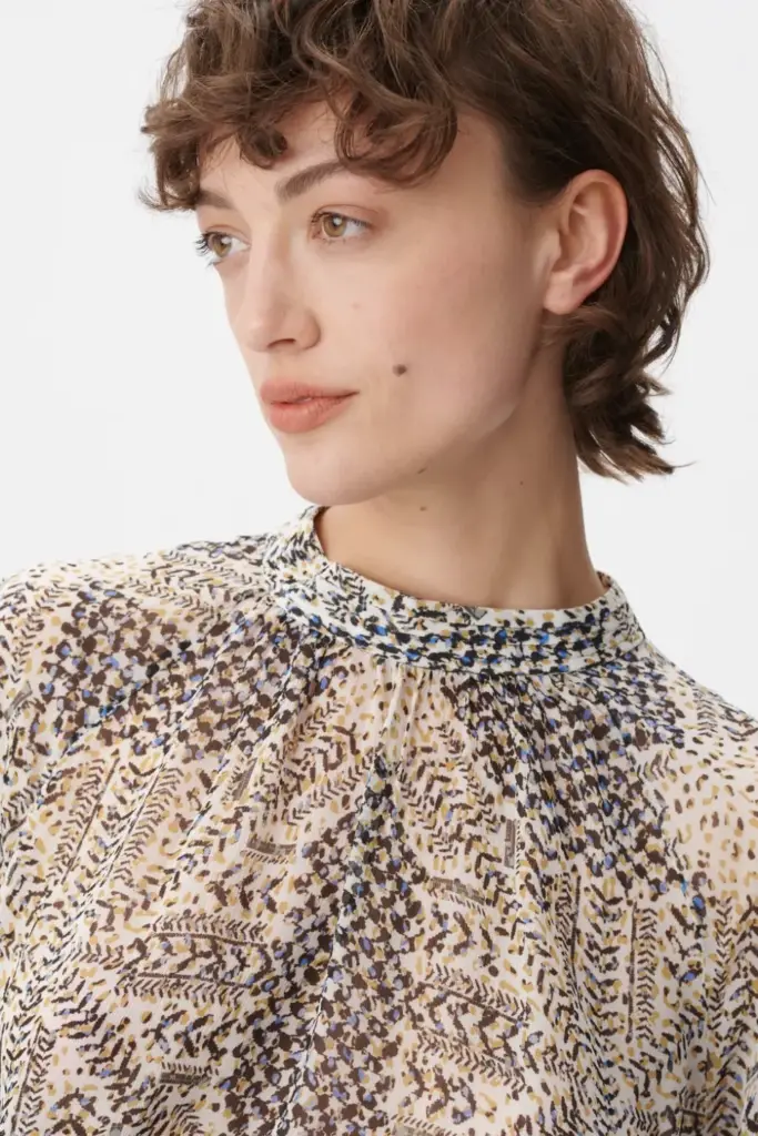 Lala Berlin Top Talvi viscose heritage star vanilla Im Verkauf