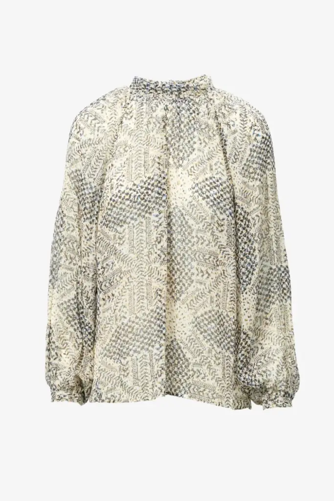 Lala Berlin Top Talvi viscose heritage star vanilla Im Verkauf