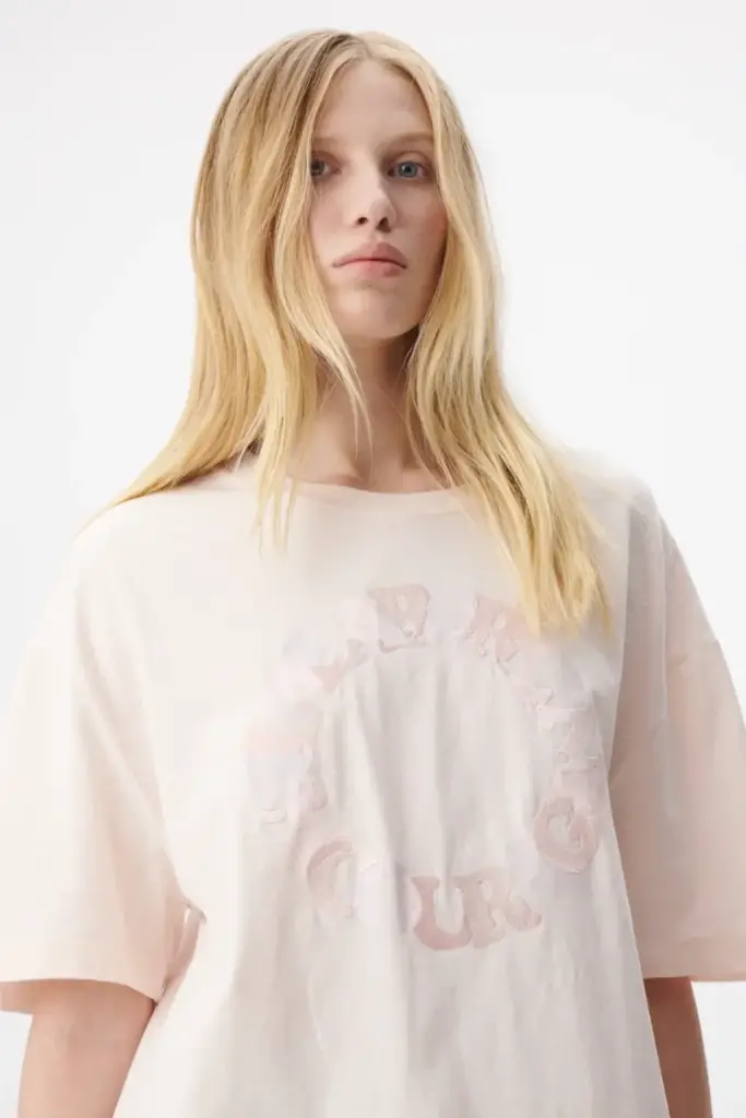 Lala Berlin T-Shirt Celia cotton encourage rosewater zollfrei