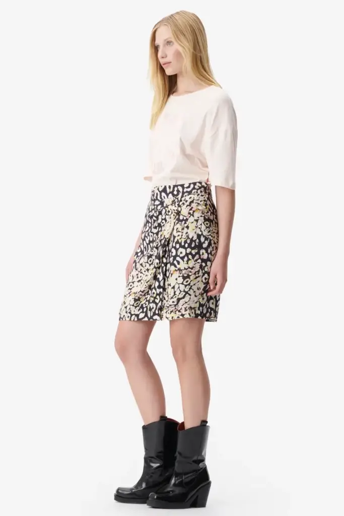 Lala Berlin Skirt Saraya viscose floral leo 50% Rabatt für begrenzte Zeit