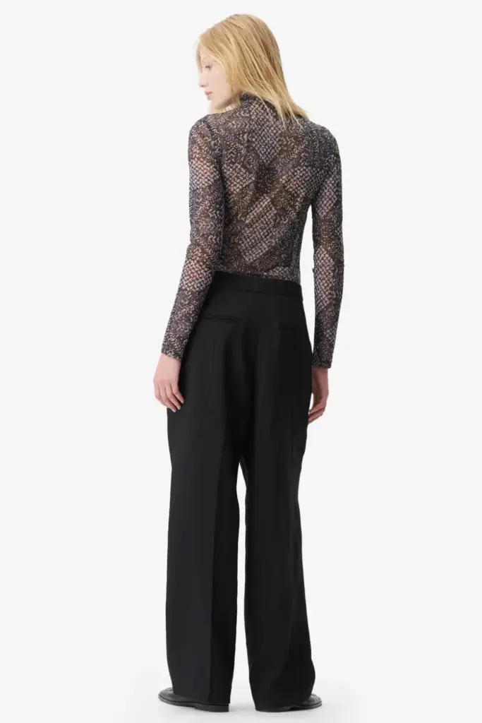 Lala Berlin Longsleeve Carolyn polyester mix heritage star black Outlet