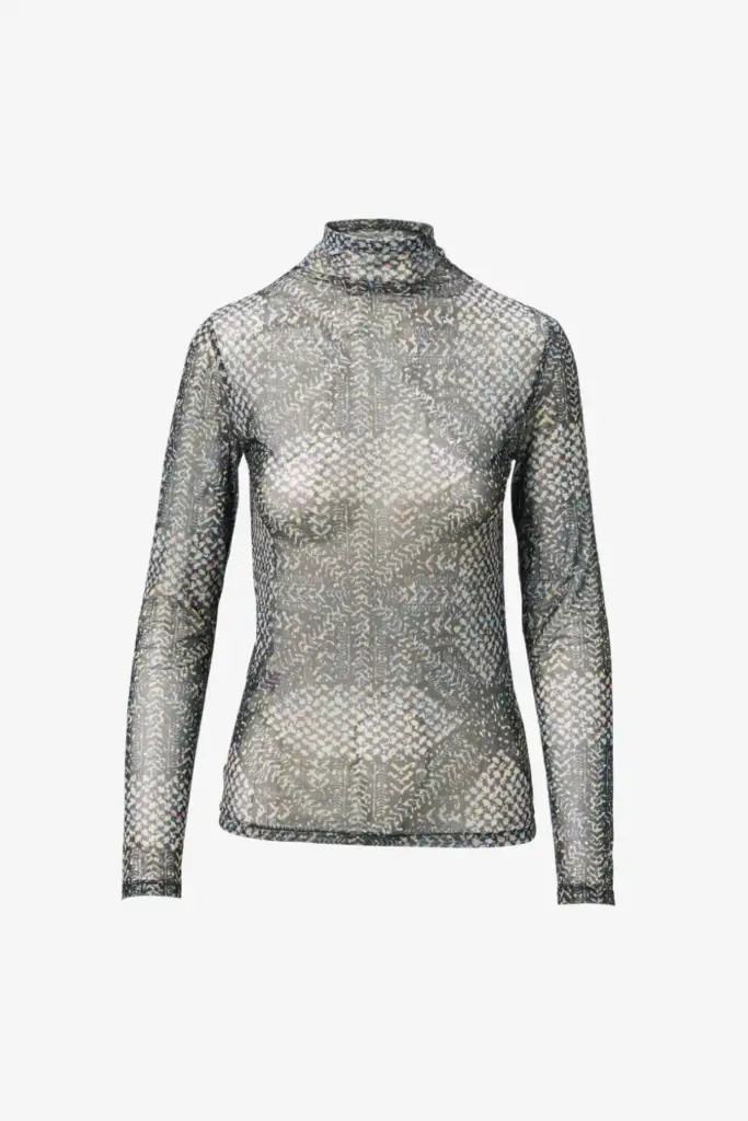 Lala Berlin Longsleeve Carolyn polyester mix heritage star black Outlet