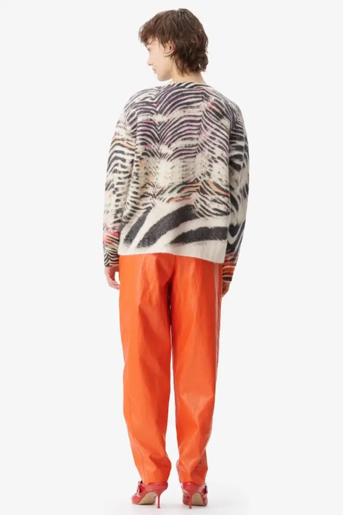 Lala Berlin Jumper Kacylito wool mix zebra shibori im Angebot