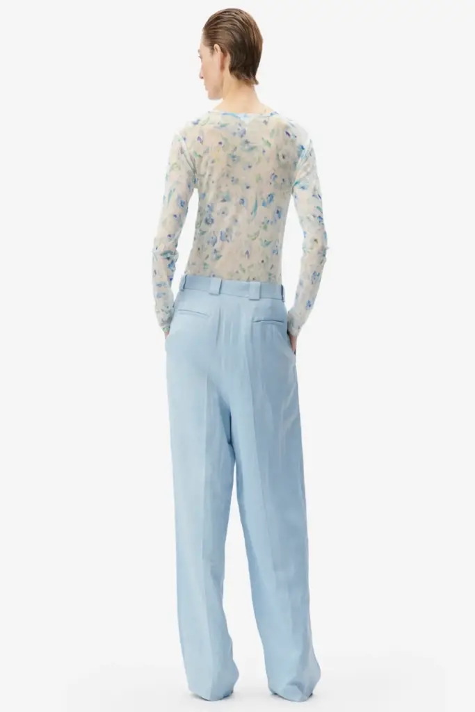 Lala Berlin Longsleeve Caro polyester mix sky leo love Rabatt