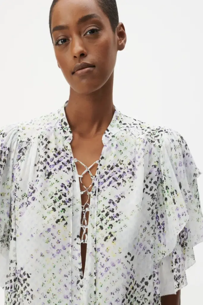 Lala Berlin Top Tenya viscose dotty heritage Günstig kaufen
