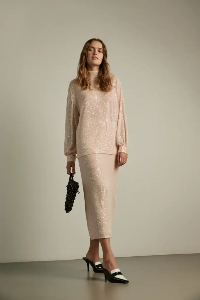Lala Berlin Top Thalita viscose powder Flash Sale