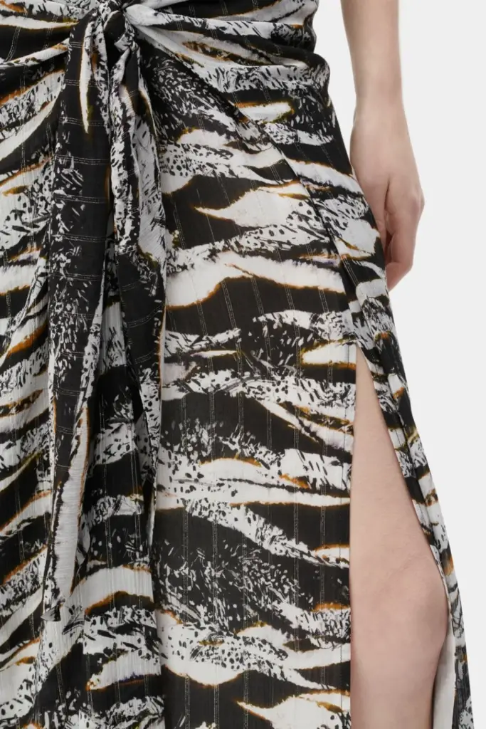 Lala Berlin Skirt Svyna viscose zebra wave dot Online Shopping