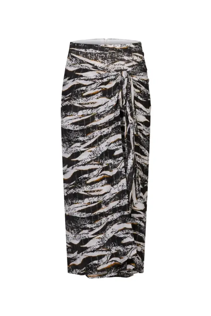 Lala Berlin Skirt Svyna viscose zebra wave dot Online Shopping