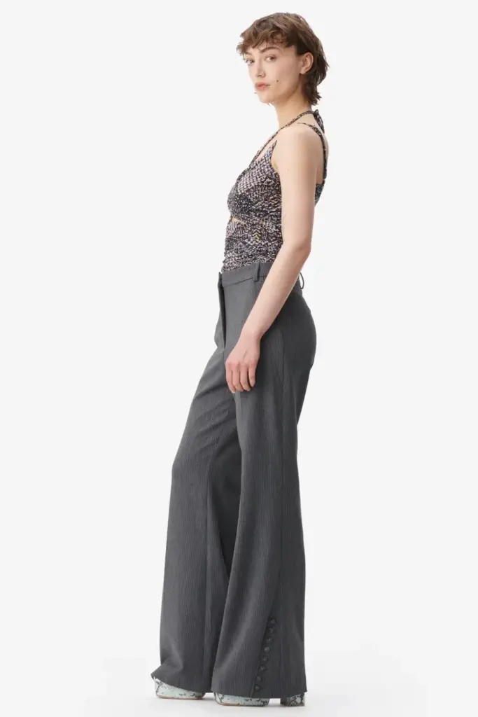 Lala Berlin Top Tamiki viscose mix heritage star black Cyber Monday