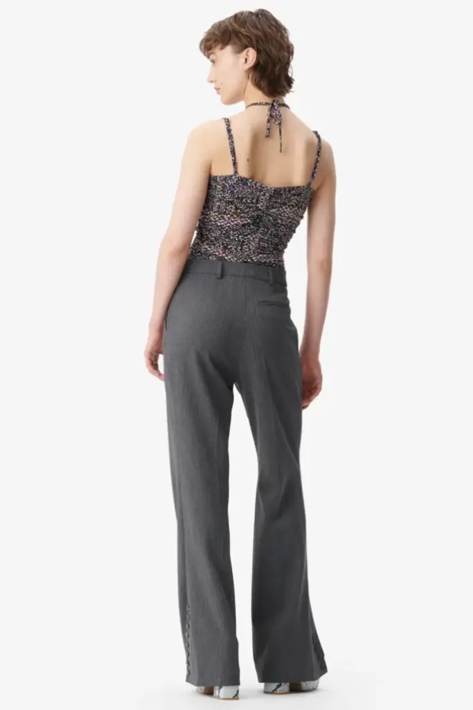 Lala Berlin Top Tamiki viscose mix heritage star black Cyber Monday