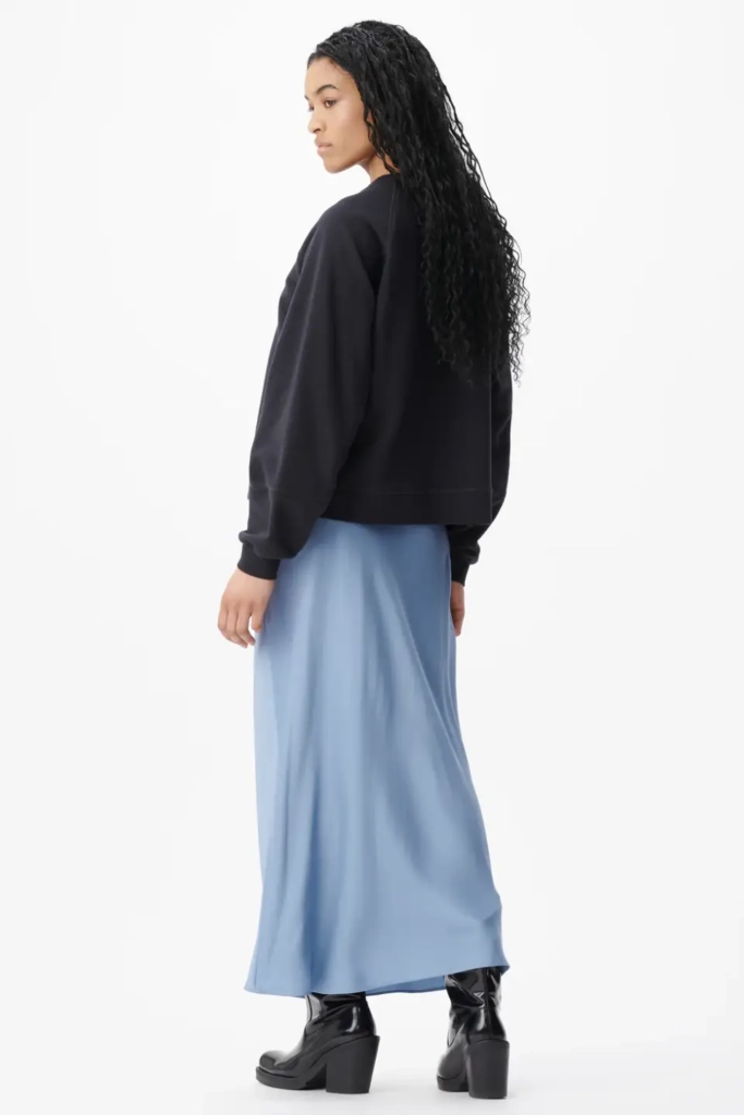 Lala Berlin Skirt Sasai viscose mix faded denim Blitzangebot