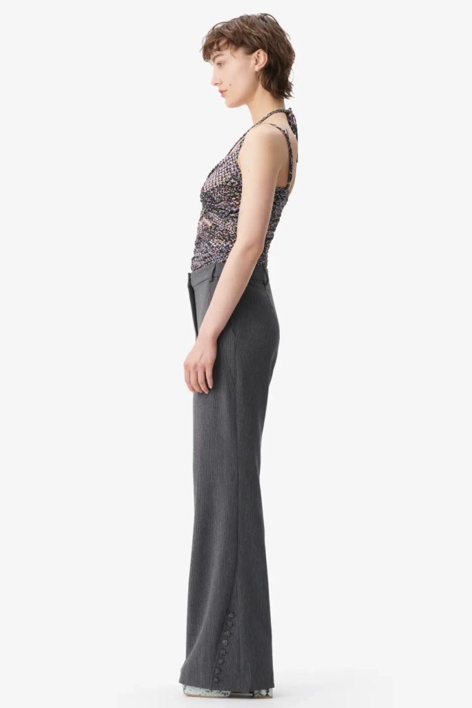 Lala Berlin Pants Pinka polyester mix anthracite stripe Saisonale Angebote