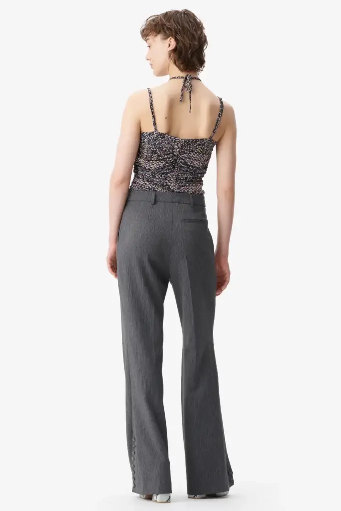 Lala Berlin Pants Pinka polyester mix anthracite stripe Saisonale Angebote