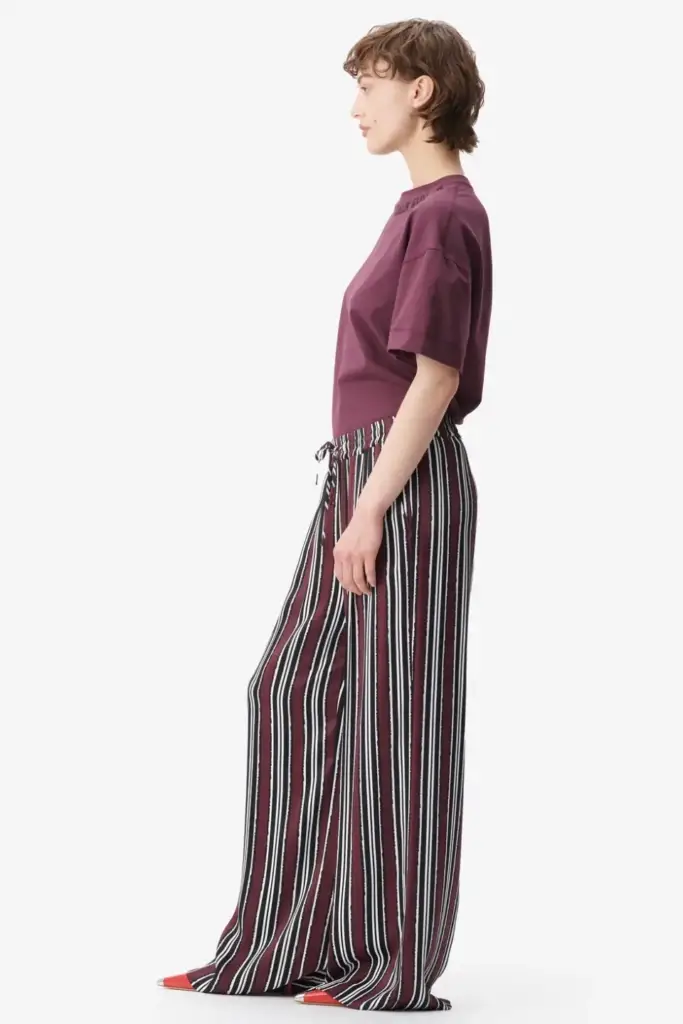 Lala Berlin Pants Perlo viscose shibori stripe Tägliche Deals