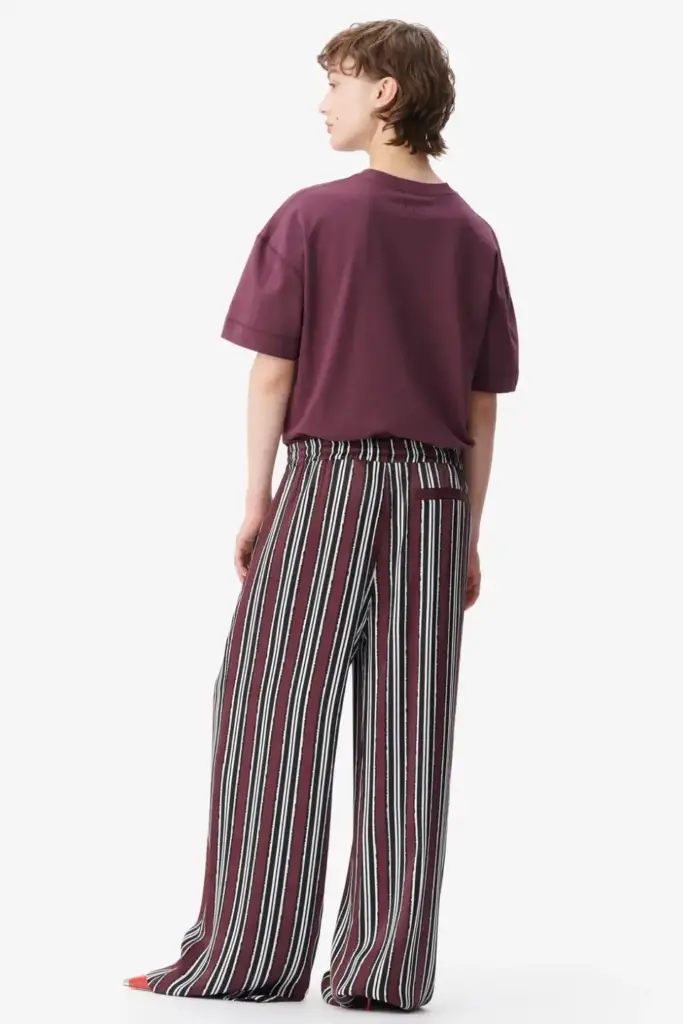 Lala Berlin Pants Perlo viscose shibori stripe Tägliche Deals