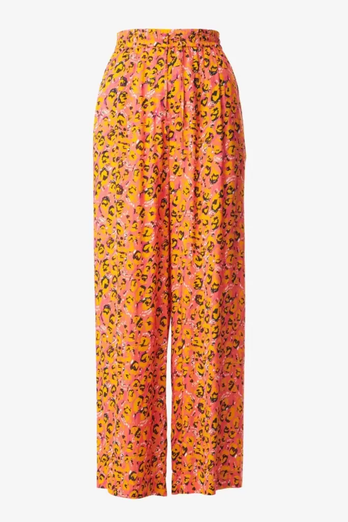 Lala Berlin Pants Perla viscose leo pink Riesige Ersparnisse