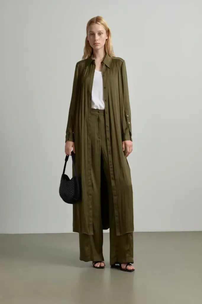 Lala Berlin Pants Pekka polyester mix olive Tiefpreis