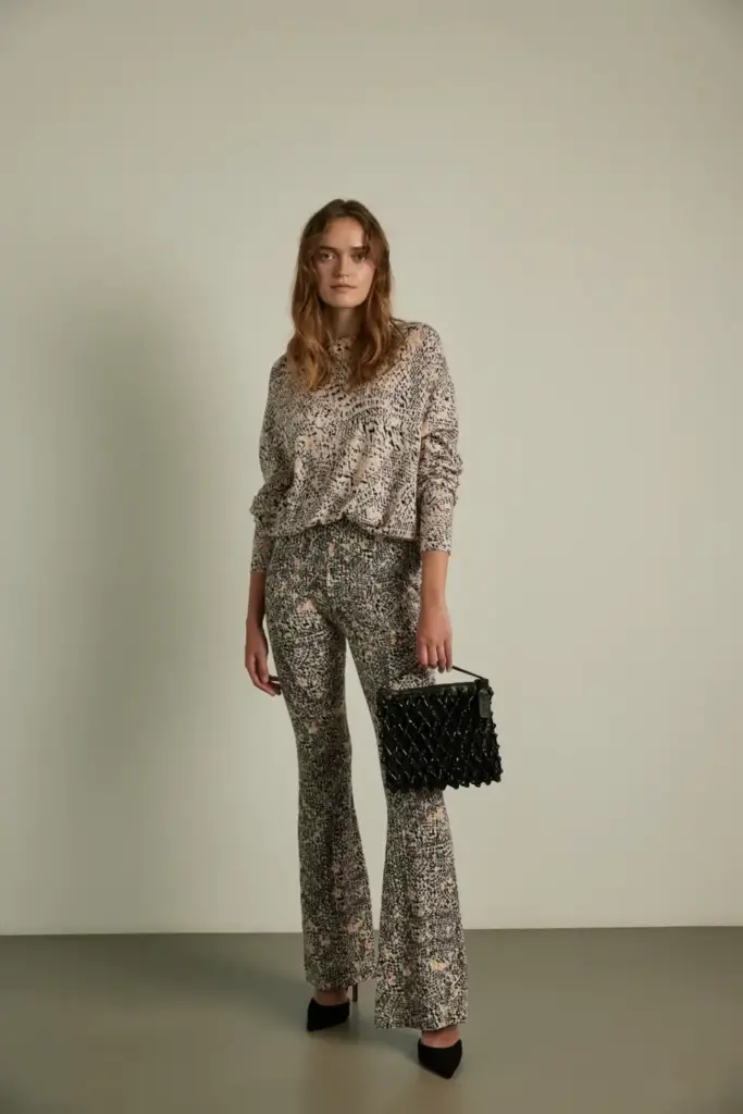 Lala Berlin Pants Kaluli wool heritage garden Kostenlose Rückgabe