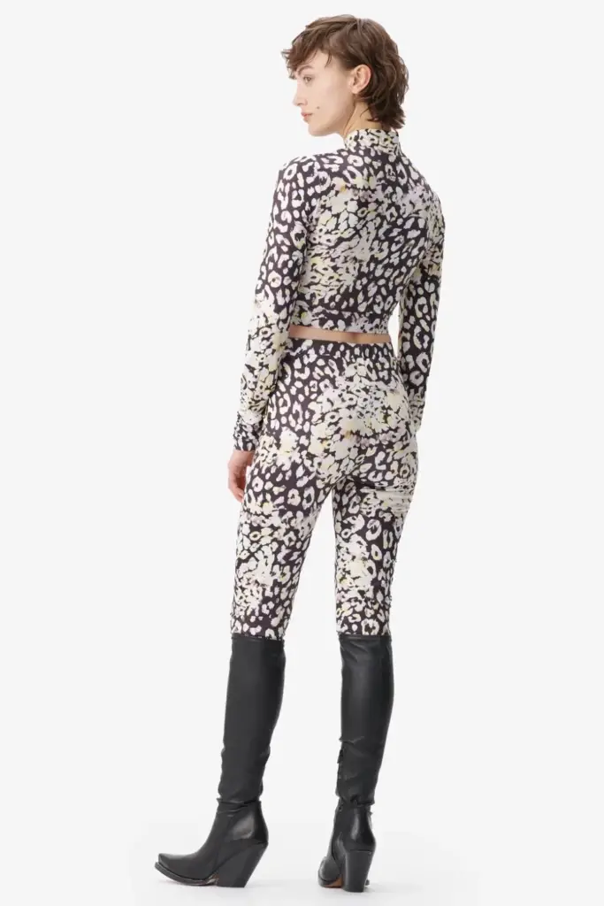 Lala Berlin Longsleeve Issay polyester mix floral leo Begrenzte Freigabe