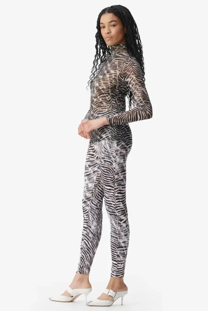 Lala Berlin Legging Leonie polyester mix dark zebra shibori Letzte 3 Tage