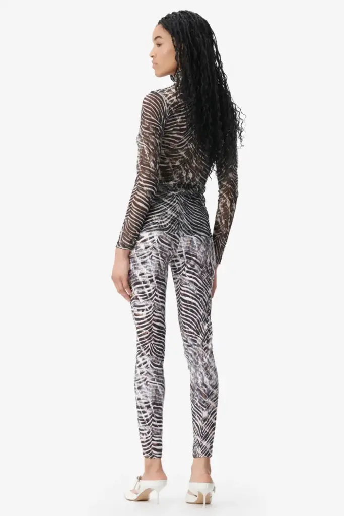 Lala Berlin Legging Leonie polyester mix dark zebra shibori Letzte 3 Tage