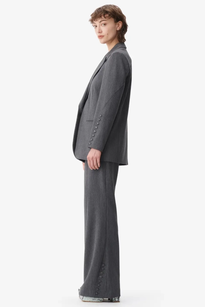 Lala Berlin Jacket Jula polyester mix anthracite stripe Nur für heute