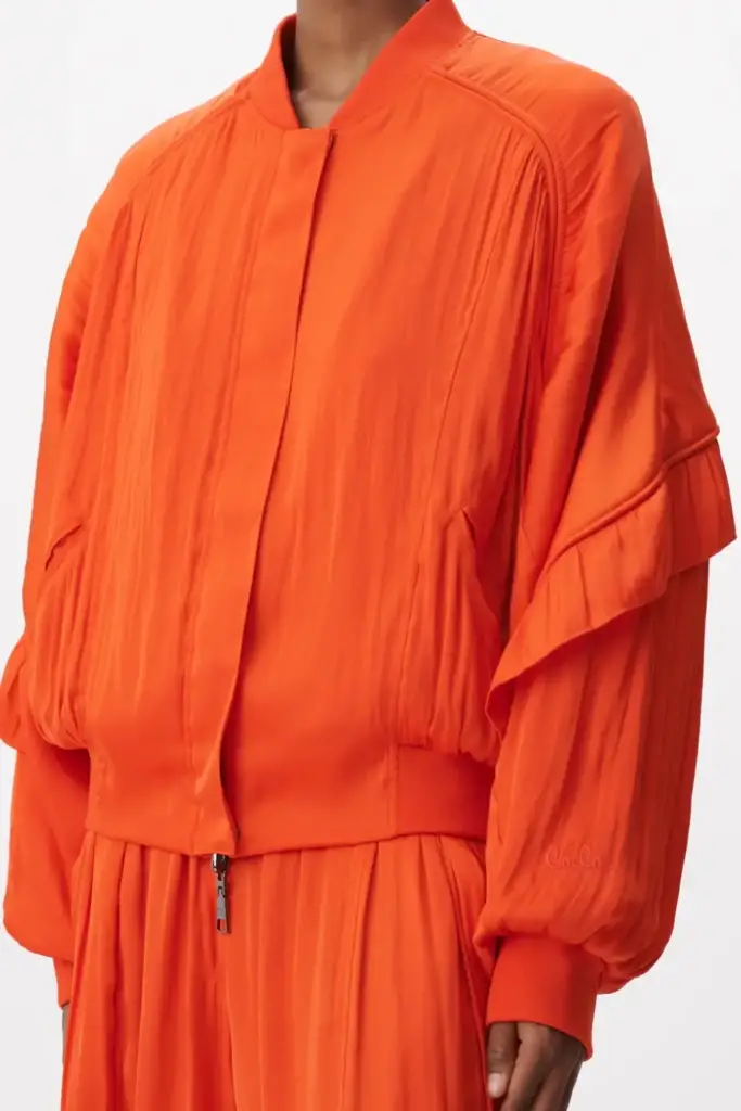 Lala Berlin Jacket Jordi polyester mix paprika Sonderangebot der Fabrik