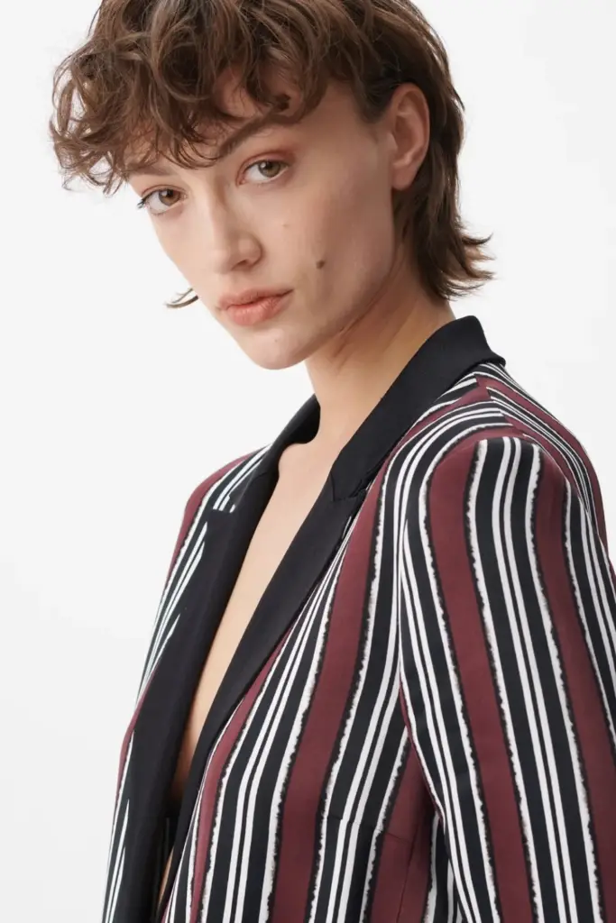 Lala Berlin Jacket Jella viscose shibori stripe Vierteljährliche Förderung