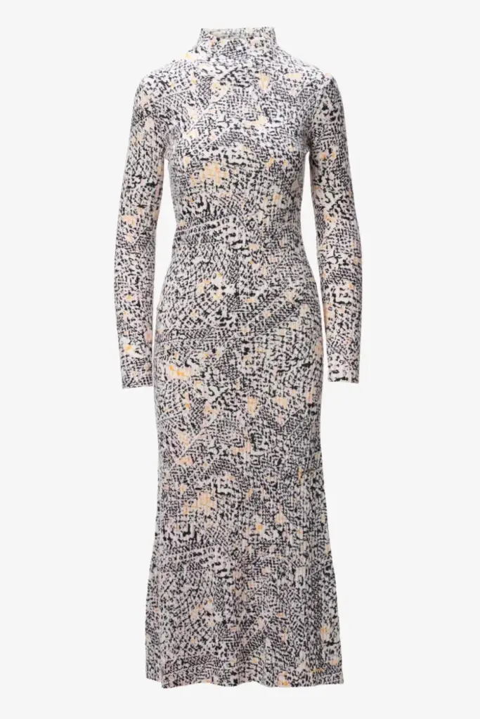 Lala Berlin Dress Kato wool heritage garden Discount Store für neue Produkte