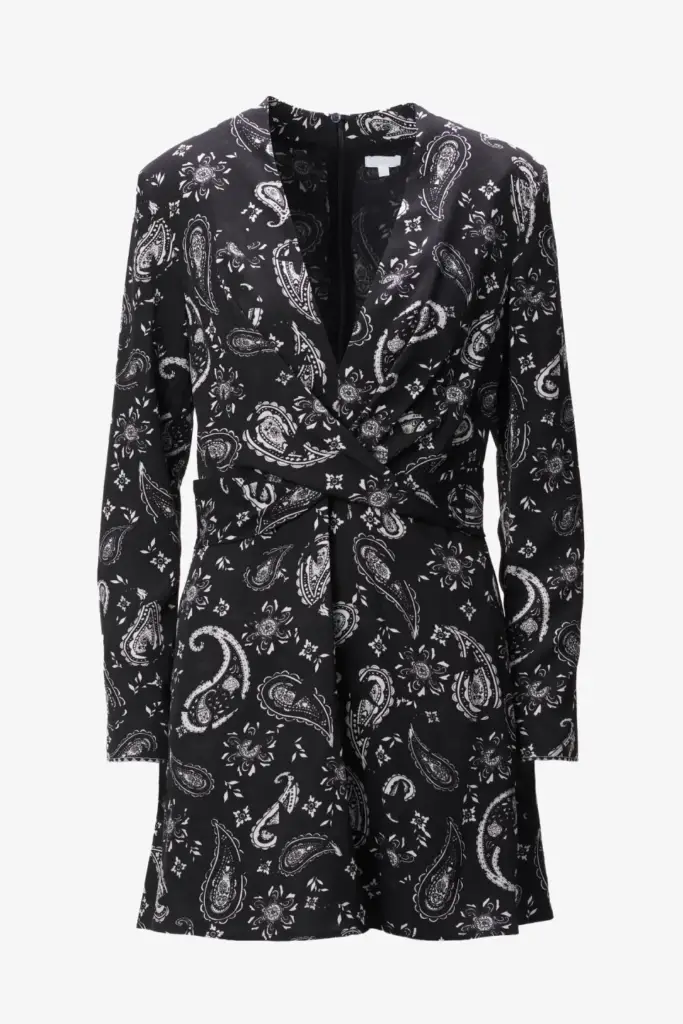 Lala Berlin Dress Dine viscose paisley stars Kostenloser Versand international