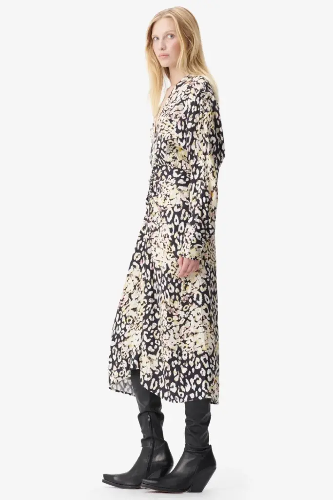 Lala Berlin Dress Diala viscose floral leo Speichern exportieren