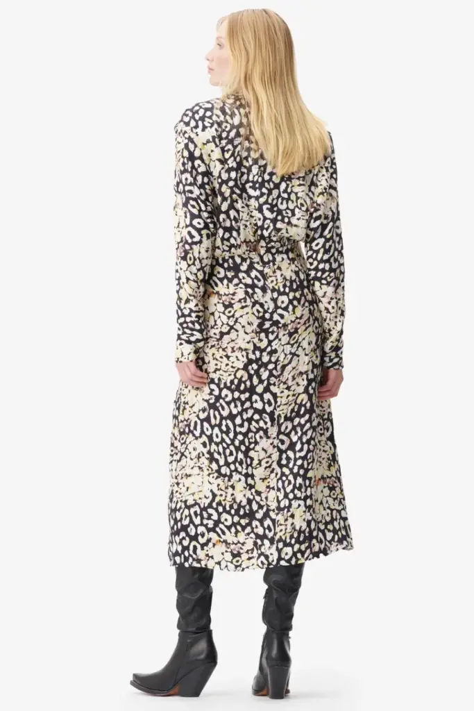 Lala Berlin Dress Diala viscose floral leo Speichern exportieren