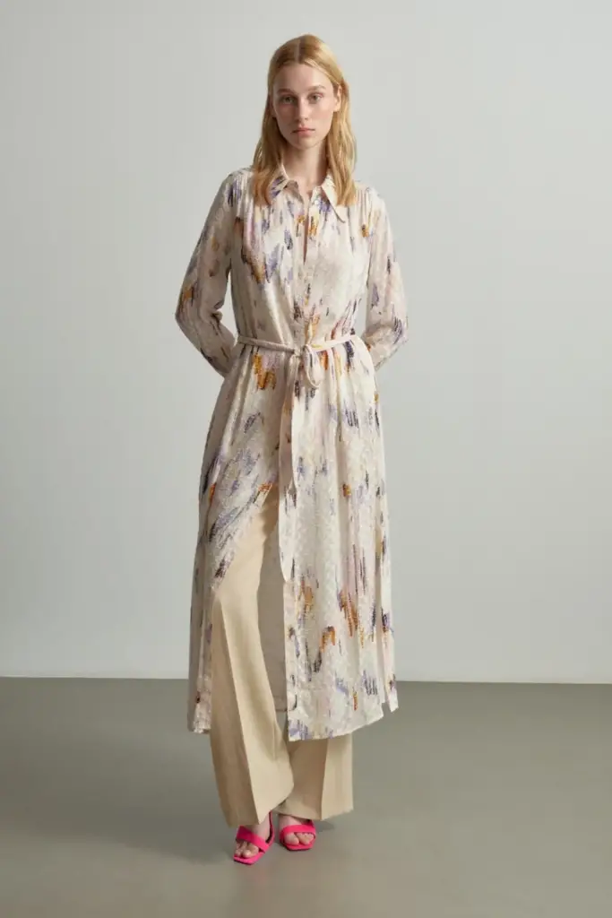 Lala Berlin Dress Derya viscose floral fountain pink Im Verkauf