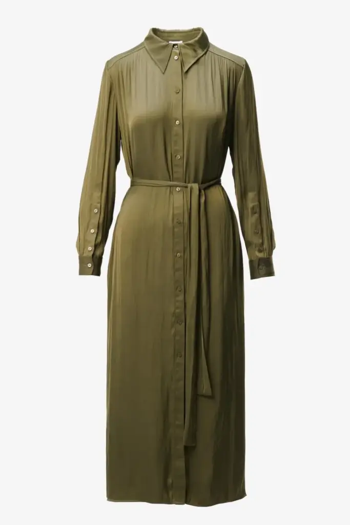 Lala Berlin Dress Derya polyester olive zollfrei