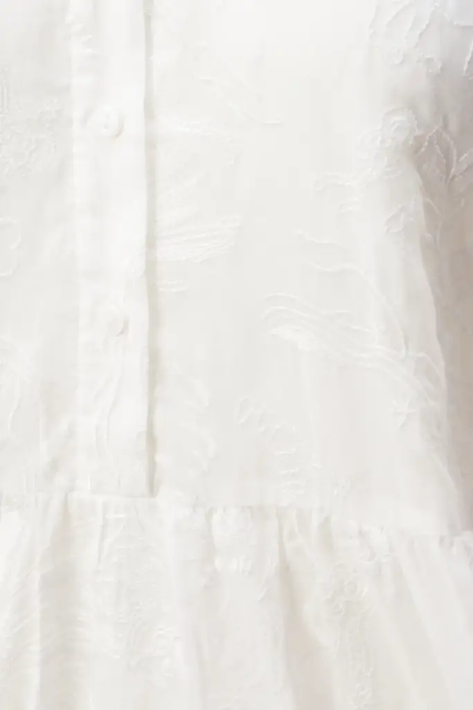 Lala Berlin Dress Delmar cotton embroidery white 50% Rabatt für begrenzte Zeit