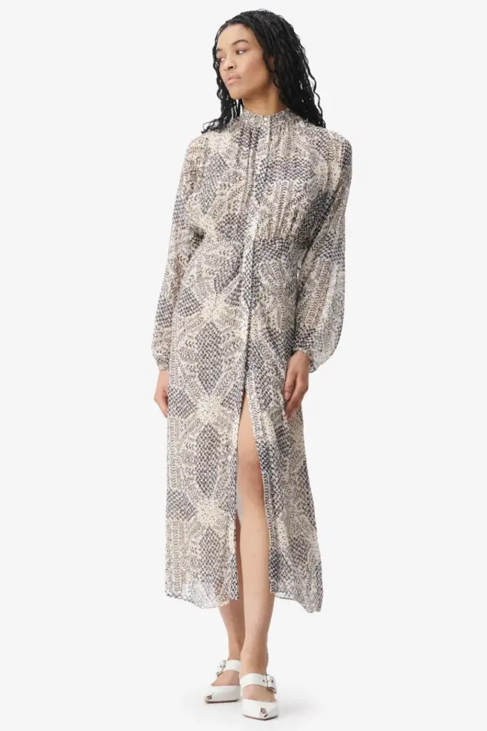Lala Berlin Dress Dara viscose heritage star vanilla Online