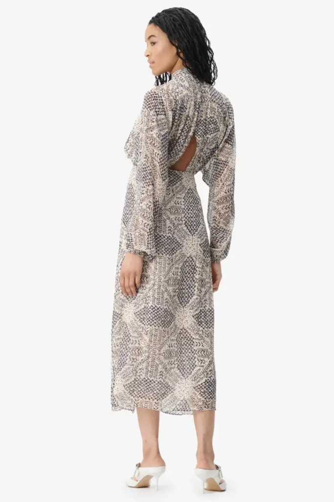 Lala Berlin Dress Dara viscose heritage star vanilla Online