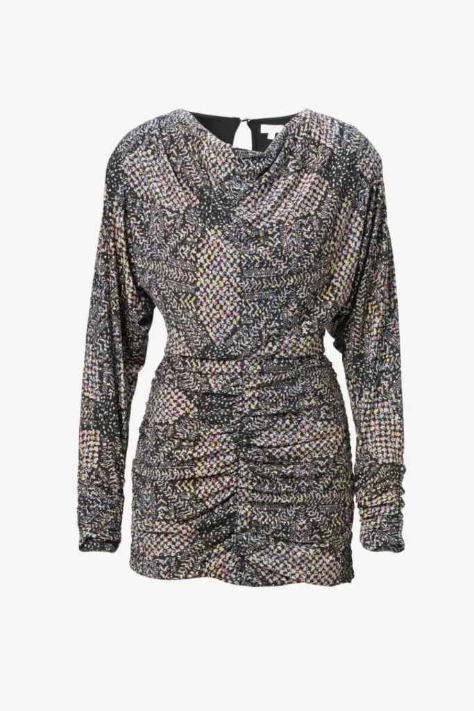 Lala Berlin Dress Danka viscose mix heritage star black Auslauf