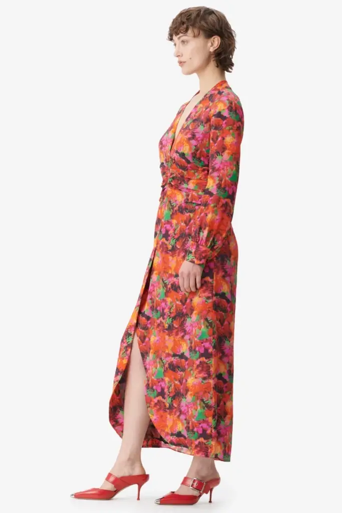 Lala Berlin Dress Damala viscose/silk blend shibori flower Hotsell