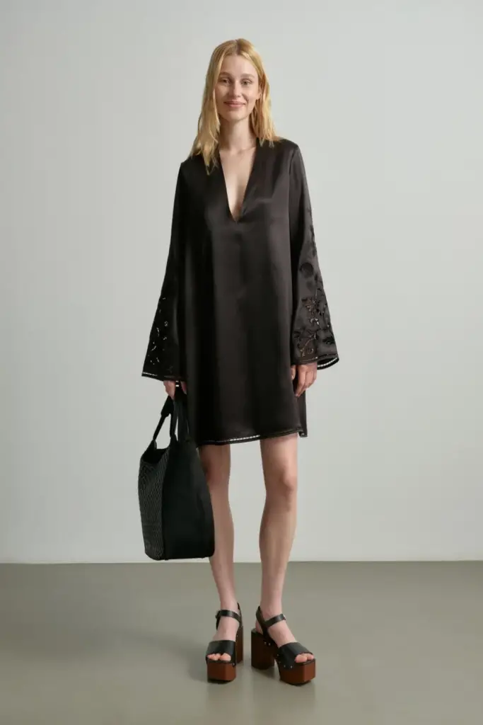 Lala Berlin Dress Dagur viscose black Schlussverkauf