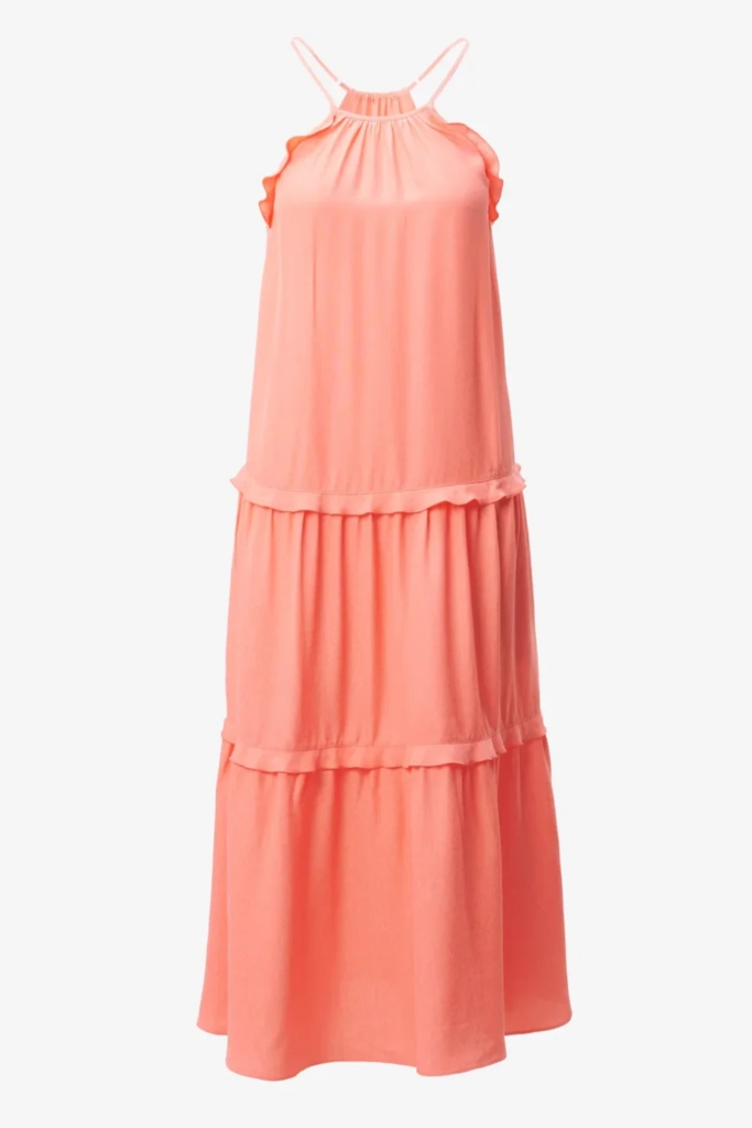 Lala Berlin Dress Daau viscose underwater melon Günstiger Verkauf