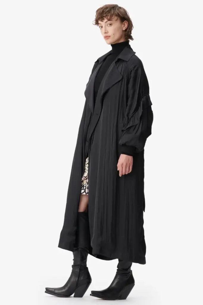Lala Berlin Coat Olaya polyester mix black Limitierter Zeitrabatt